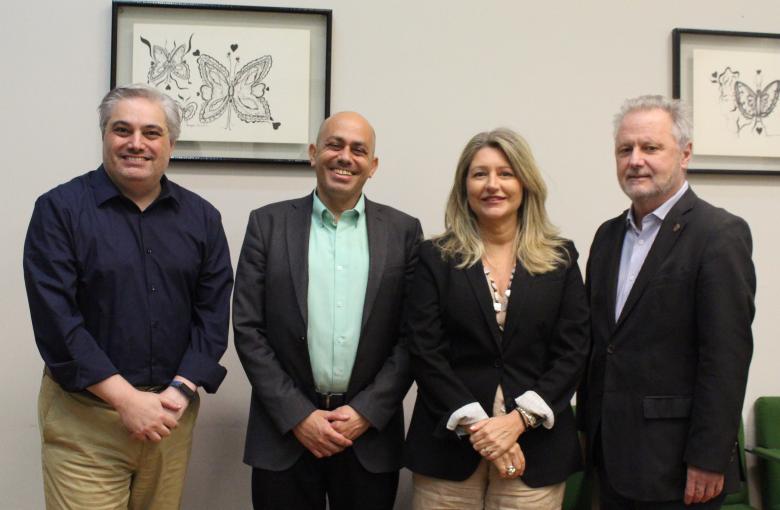 Flavio Virgara, José Luis Rey Pérez, Livia Uriol y Dr. Pablo Nielsen