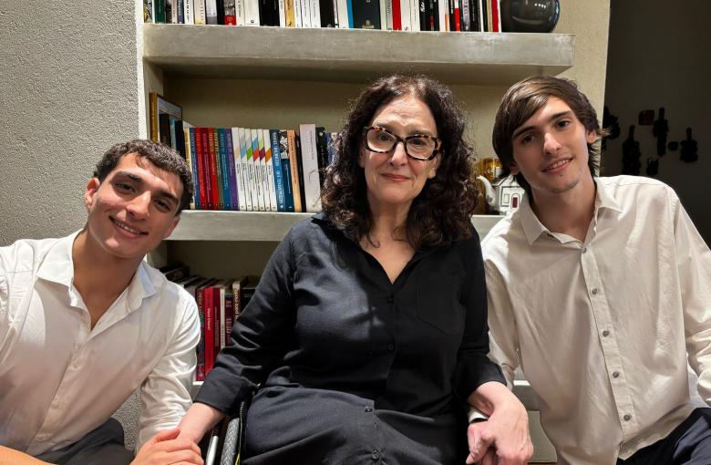 Valentín Fregoni, Gabriela Michetti y Tomás Somoza Nazar Anchorena