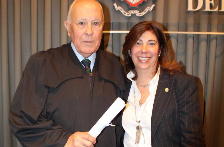 Aquilino López Diez junto a su esposa, Silvia Chiesa