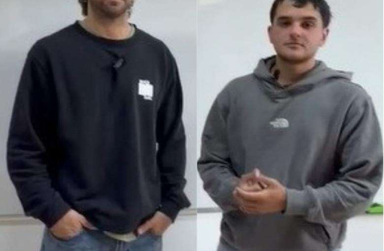 Juan Manuel López y Mateo Arigoni.
