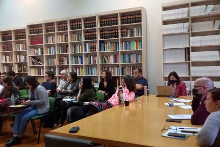 Estudiantes del curso de Posgrado Internacional de la Universidad de Deusto en la USAL.