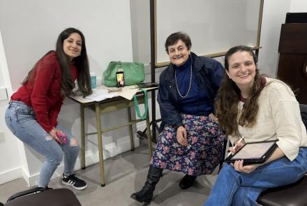 Guadalupe García, Silvina Barna (virtual), Malvina Aparicio y Laura Calderón.