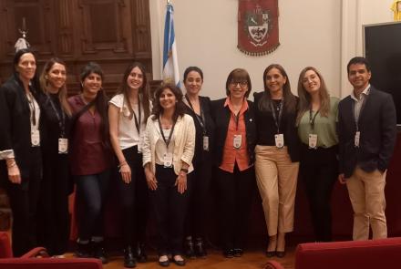 Ganadoras del Trabajo Final de Grado: Martina Villani, Maria Florencia Keller y Victoria Marcela Bringas.