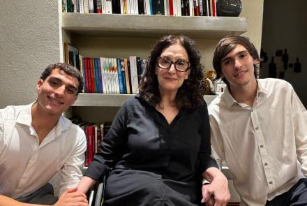 Valentín Fregoni, Gabriela Michetti y Tomás Somoza Nazar Anchorena