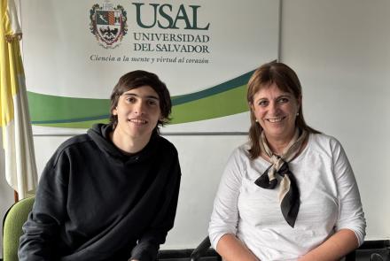 Tomás Somoza Nazar Anchorena y la escritora Gabriela Urrutibehety